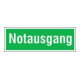 SafetyMarking Panneau de sortie de secours Alu L300 x H105 mm photoluminescent long-1