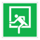 SafetyMarking Panneau de sortie de secours film B200xH200 mm photoluminescent long-1