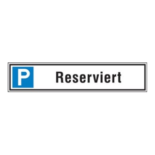 SafetyMarking Panneau de stationnement alu L520xH110 mm Réservé