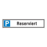 SafetyMarking Panneau de stationnement alu L520xH110 mm Réservé