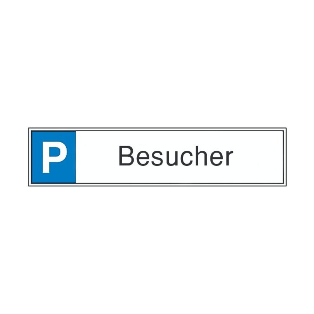 SafetyMarking Panneau de stationnement alu L520xH110 mm Visiteurs