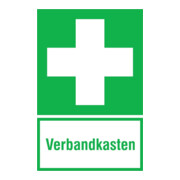 SafetyMarking Panneau d'indication Film B200xH300 mm Trousse de secours photoluminescente