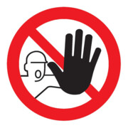 SafetyMarking Panneau d'interdiction Aluminium D200 mm Accès interdit aux non autorisés