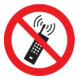 SafetyMarking Panneau d'interdiction Film Ø200 mm Téléphonie mobile interdite-1
