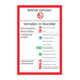 SafetyMarking Panneau d'interdiction film B200xH300 mm Règlement incendie universel-1