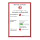 SafetyMarking Panneau d'interdiction plastique L200xH300 mm Règlement incendie Allemagne-1
