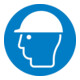 SafetyMarking Panneau d'obligation Aluminium D200 mm Utiliser protection tête-1