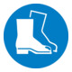 SafetyMarking Panneau d'obligation Film D200 mm Utiliser protection des pieds-1
