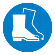 SafetyMarking Panneau d'obligation Film D200 mm Utiliser protection des pieds