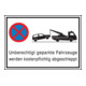 SafetyMarking Panneau interdiction de stationner Alu L600xH400 mm Véhicules non autorisés-1
