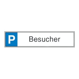 SafetyMarking Parkplatzschild Alu B520xH110 mm Besucher