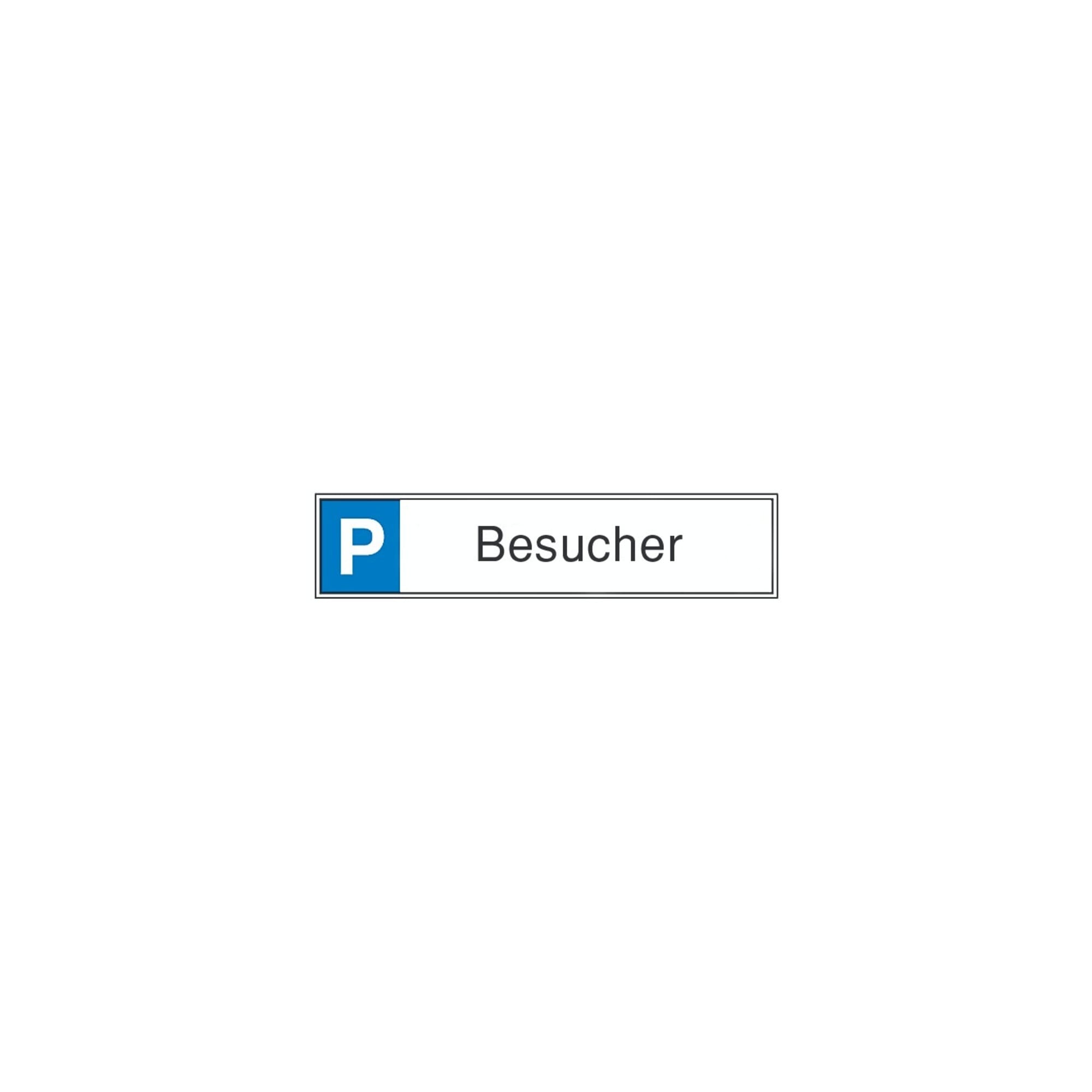 SafetyMarking Parkplatzschild Alu B520xH110 mm Besucher ; wolk