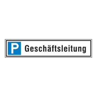 SafetyMarking Parkplatzschild Alu B520xH110 mm Geschäftsführung
