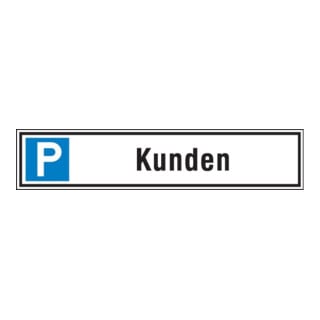 SafetyMarking Parkplatzschild Alu B520xH110 mm Kunden