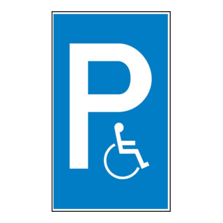 SafetyMarking Parkplatzschild Kunstst. B250xH400 mm Nur für Behinderte