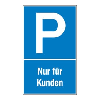 SafetyMarking Parkplatzschild Kunstst. B250xH400 mm Nur für Kunden