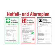 SafetyMarking Plan d'urgence et d'alarme B600xH400 mm plastique
