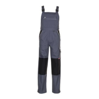 Salopette Planam Canvas 320 gris/noir