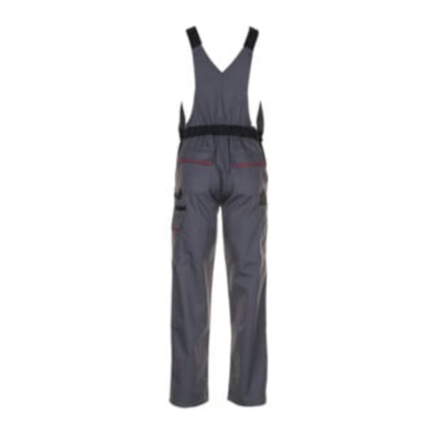 Salopette Planam Highline argent/noir/rouge