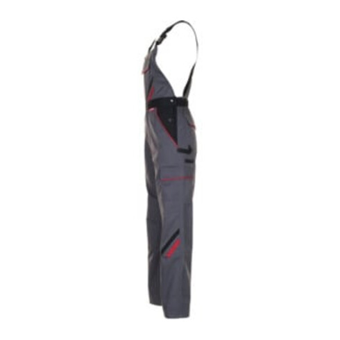 Salopette Planam Highline argent/noir/rouge