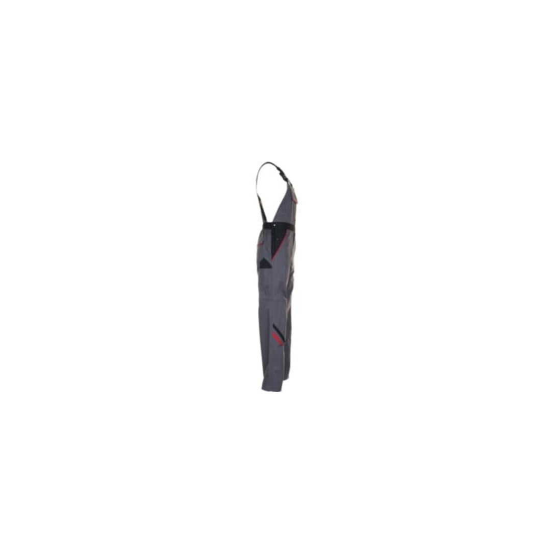 Salopette Planam Highline argent/noir/rouge