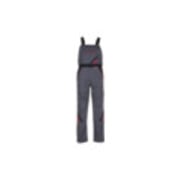 Salopette Planam Highline argent/noir/rouge