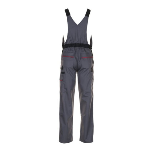 Salopette Planam Highline argent/noir/rouge