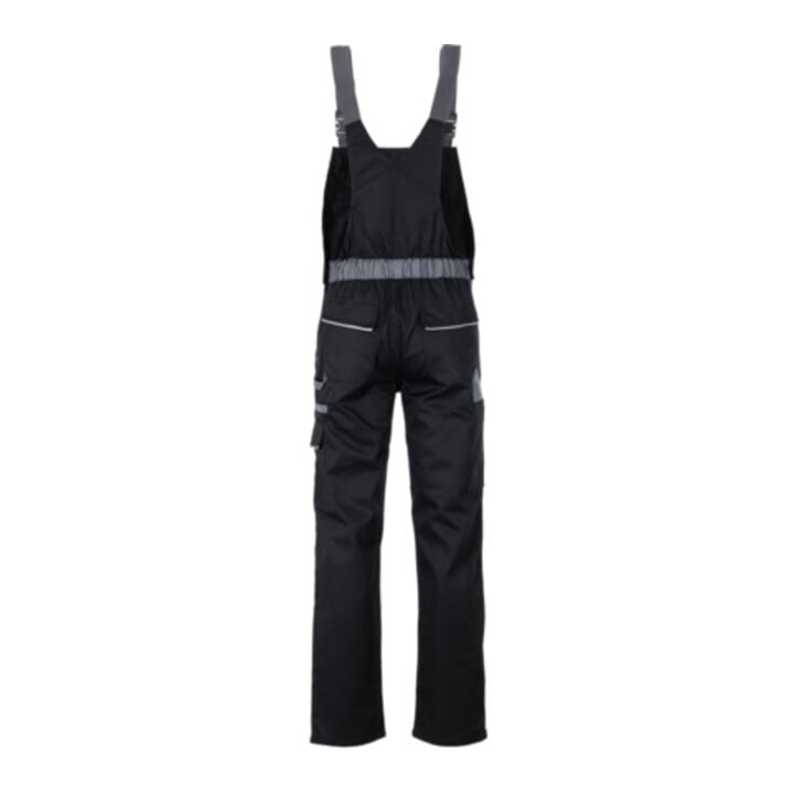Salopette Planam noir/argent/zinc