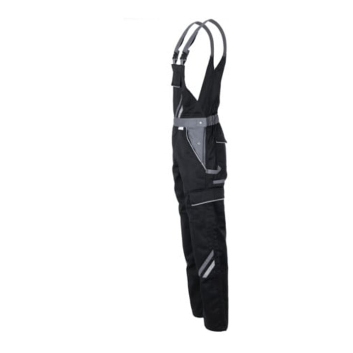 Salopette Planam noir/argent/zinc