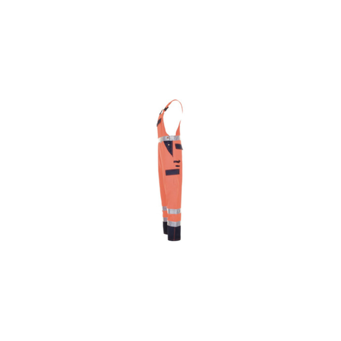 Salopette d'avertissement Planam orange/marine