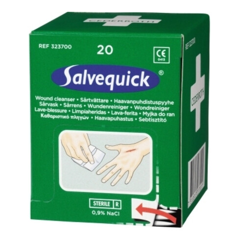 SALVEQUICK Nettoyant pour plaies 20 pièces/boîte