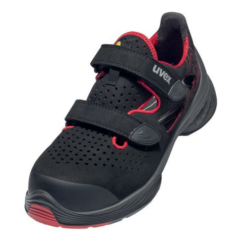 Sandales de sécurité Uvex S1P SRC uvex 1 G2 en micro-daim, bouchon en plastique uvex xenova®.