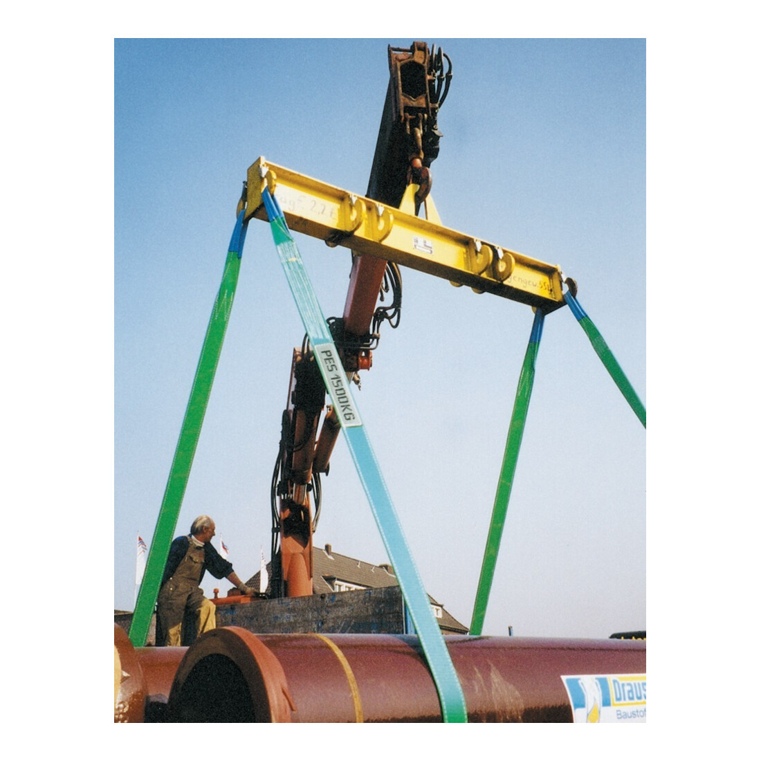 Sangle de levage verte 2000 kg 5 m x 75 mm