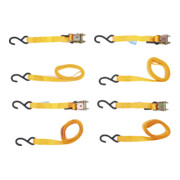 Sangles à cliquet BGS avec crochets robustes, 5 m x 25 mm, 4 pièces