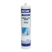 Sanitär-/Bausilikon weiß 310ml acetatvernetzt NOW dauerelastisch-1