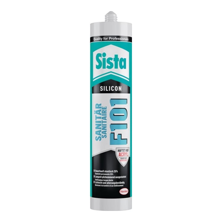 Sanitärsilikon F101 transp.300 ml Kartusche SISTA