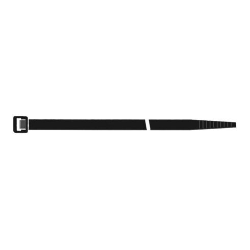 SapiSelco Colliers de câble en nylon noir 180x7,5 mm, 100 pièces