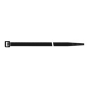 SapiSelco Colliers de câble en nylon noir 180x7,5 mm, 100 pièces