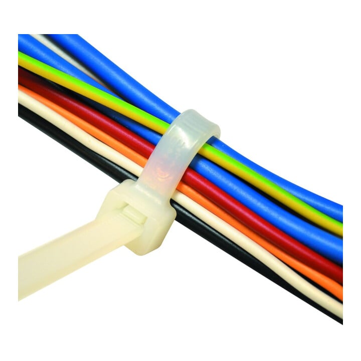 SapiSelco Kabelbinder Nylon 450 x 7,5mm natur 100 Stück