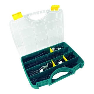 SapiSelco Kabelbinder-Sortiment 350-teilig mit Klebesockel