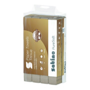 Satino PureSoft Papier essuie-mains pliage en V 2 plis