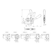 Pince verticale AMF, pied vertical, No. 6802