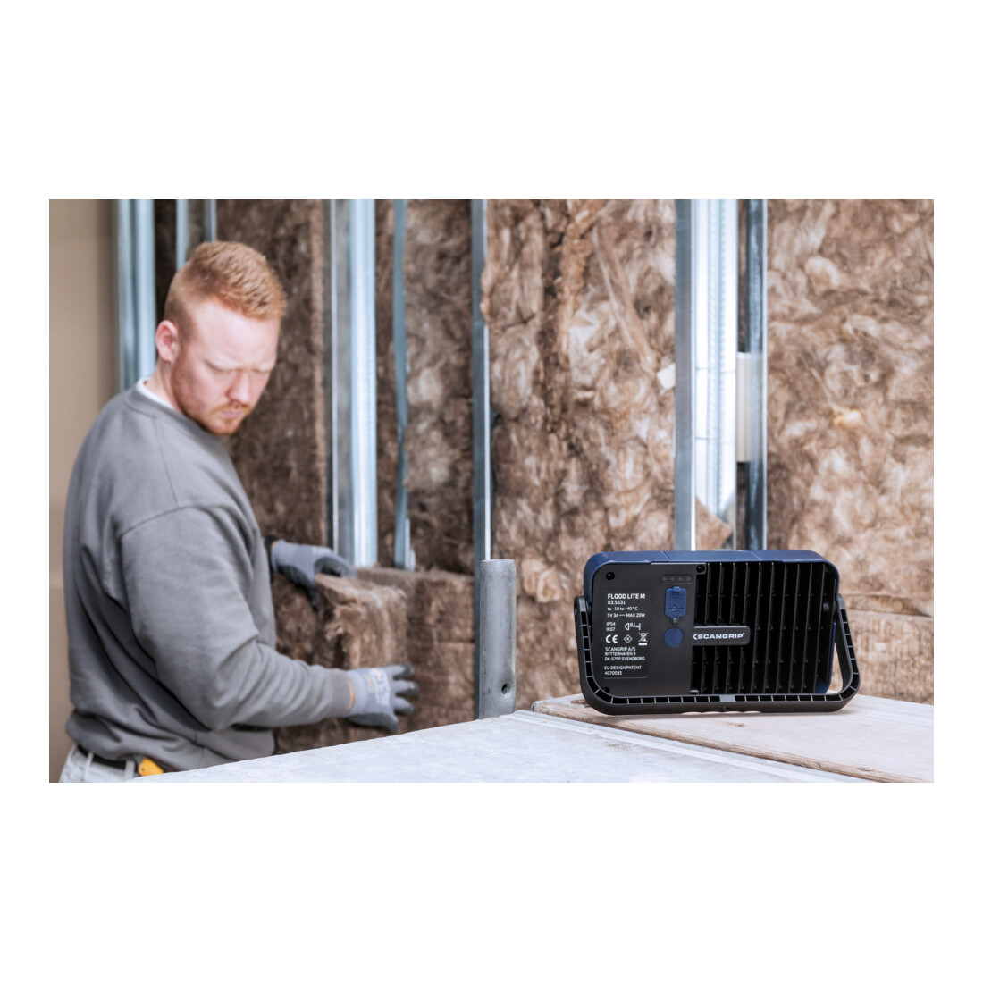 Scangrip Akku-LED-Baustrahler FLOOD LITE M mit bis zu 2000 Lumen