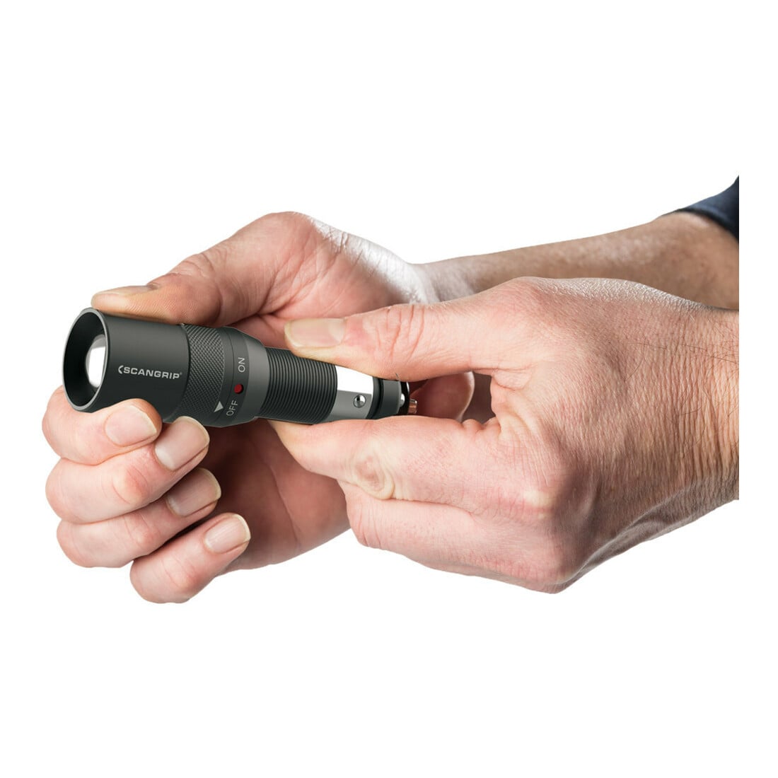 SCANGRIP Akku-Taschenlampe FLASH 12-24V 130Lumen