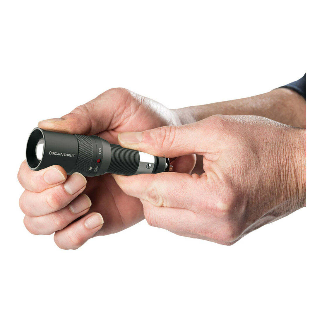 SCANGRIP Lampe de poche rechargeable FLASH 12-24V 130 lumens
