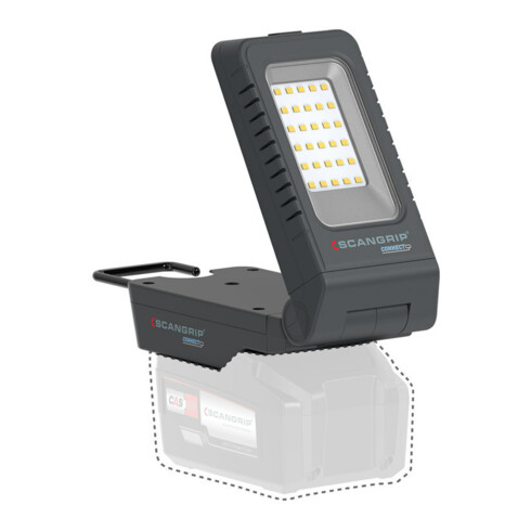 SCANGRIP Lampe de travail sans fil BASIC CONNECT 1000 lumens sans batterie