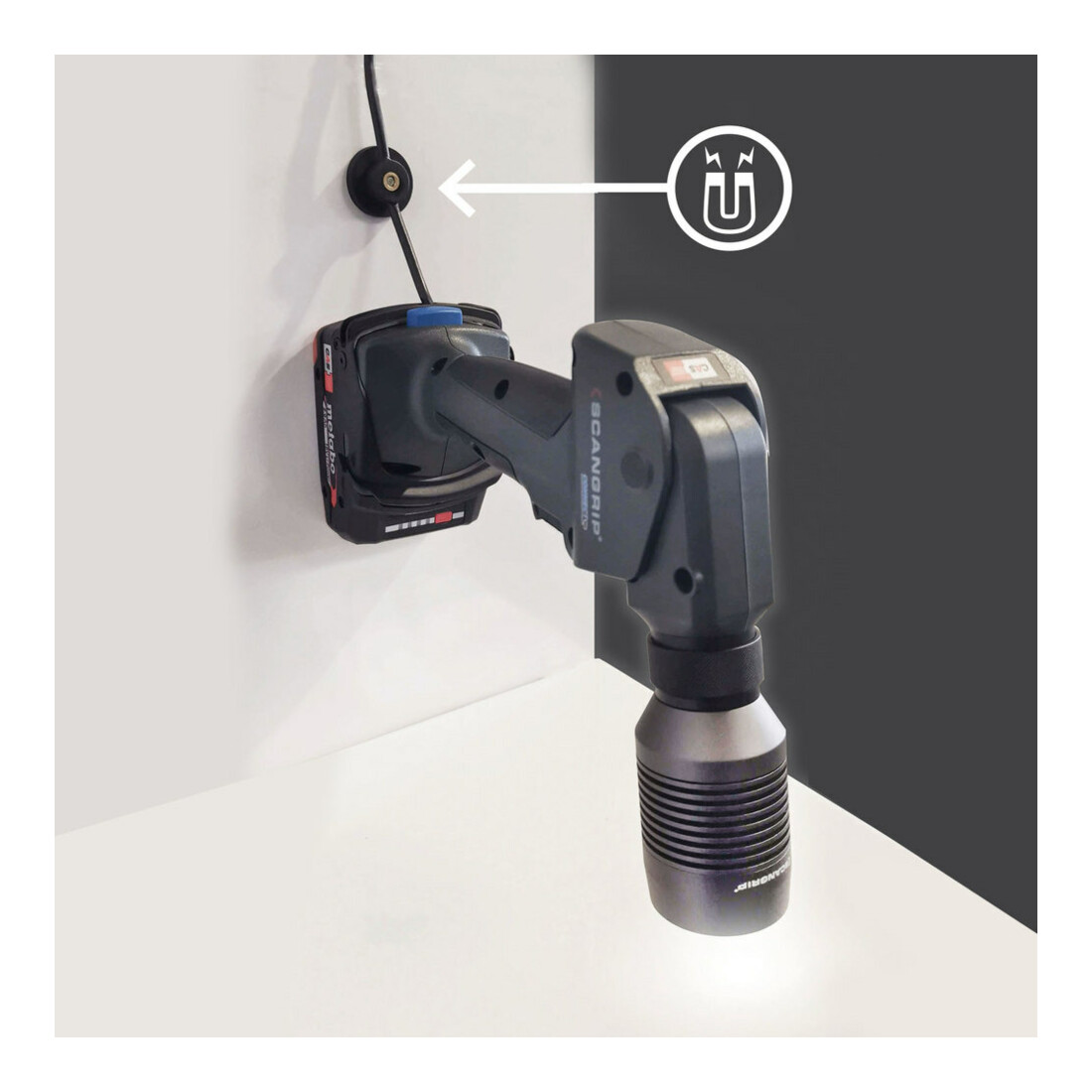 SCANGRIP Lampe de travail sans fil MULTILIGHT BODY CONNECT sans batteries