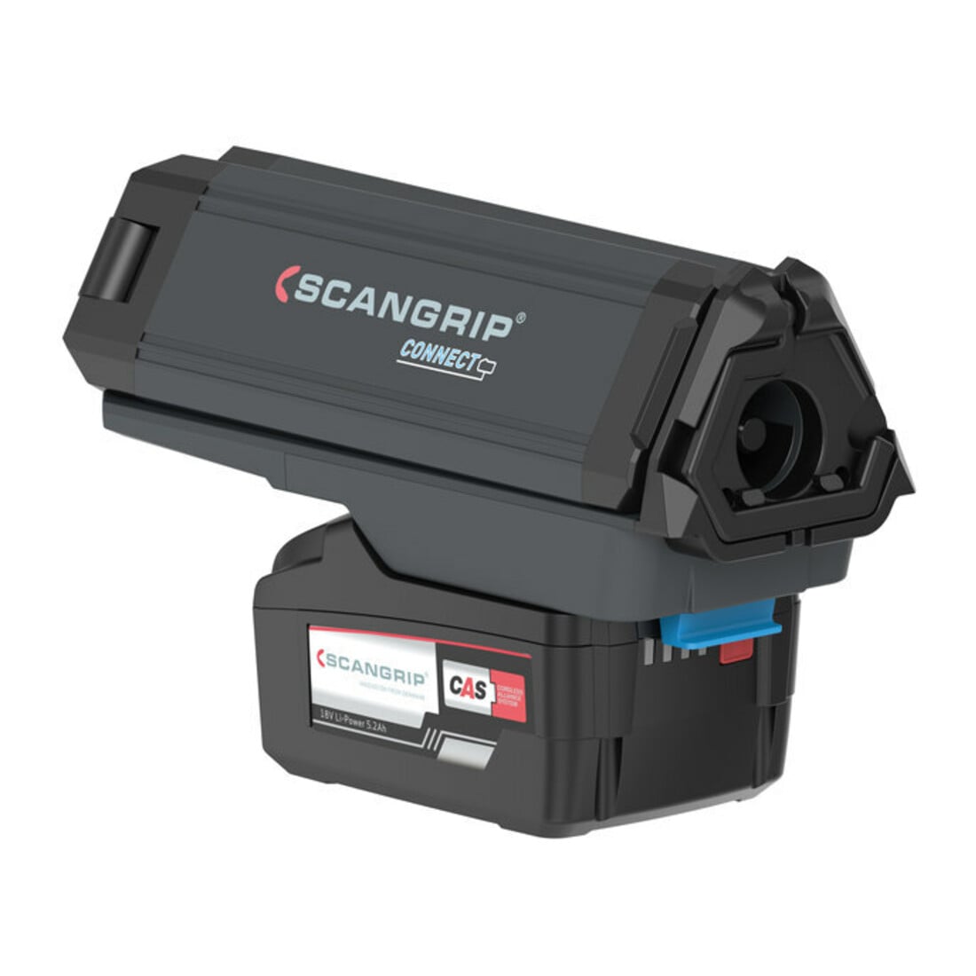 SCANGRIP Projecteur à ailettes sans fil DUO CONNECT 1250-2500 lumens sans batterie