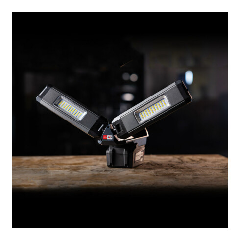 SCANGRIP Projecteur à ailettes sans fil DUO CONNECT 1250-2500 lumens sans batterie