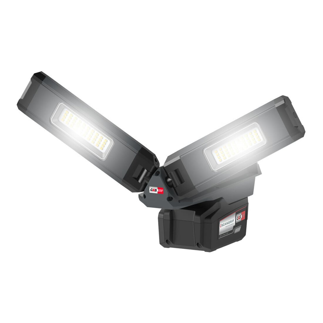 SCANGRIP Projecteur à ailettes sans fil DUO CONNECT 1250-2500 lumens sans batterie